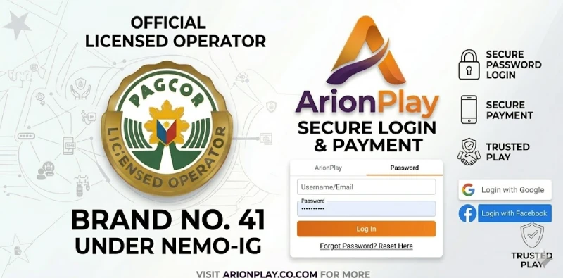ArionPlay login password tab Forgot Password reset