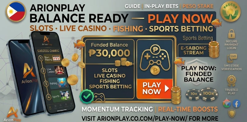 ArionPlay lobby after Maya deposit funded balance slots live casino