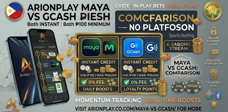 ArionPlay Maya vs GCash deposit comparison Philippines e-wallet