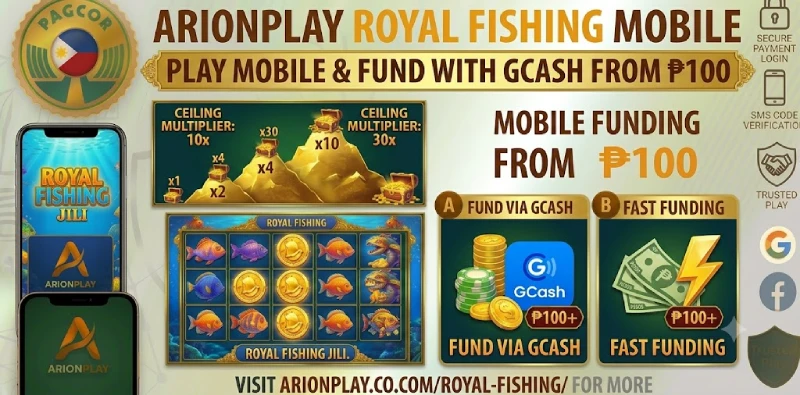 Royal Fishing played on mobile at ArionPlay with GCash deposit
