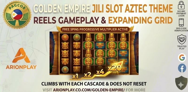 Golden Empire free spins progressive multiplier Aztec King scatter