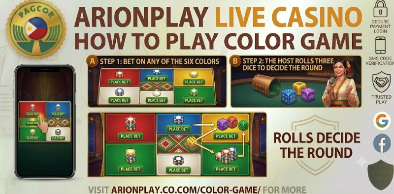 How to play Color Game six-color board and three dice