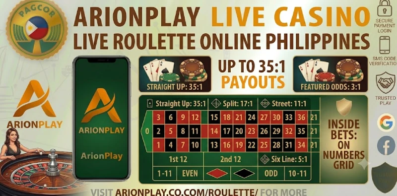 Roulette inside bets layout Straight Up Split Street Corner Six Line