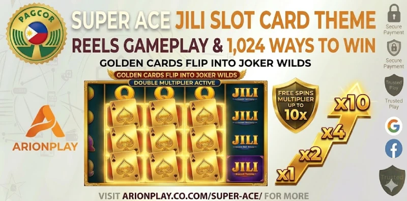 Super Ace free spins combo multiplier golden cards
